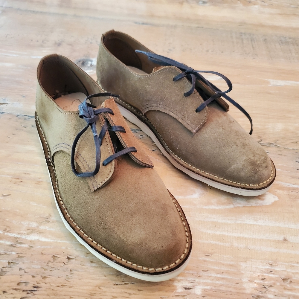 🆕️Red wing - Suede Derby Shoes- TAN